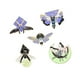 thumbnail image 3 of 5 uds broche de Pin esmaltado fluorescente esmalte Pin broche de solapa mujeres hombres regalo broches luciérnaga mariposa broche para guantes bolsa, 3 of 9