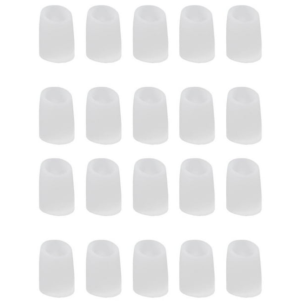 20 unidades de protectores de gel para dedos del pie, protectores para juanetes, uñas de los pies y callos. L
