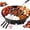 Black, variant on Caramel Apple Tray with Warmer, Electric Fondue Set for Party,Electric Heated Melting Bowl Keeps Chocolate Smooth without Burning, Featuring Sectioned Trays for Easy Fruit Dipping