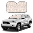 thumbnail image 3 of ZICANCN Car Sun Shades Front Windshield, Stylish Animal Texture Pink Automotive Front Window Sun Shield Visor, Small Size, 3 of 9