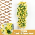 thumbnail image 4 of Artificial Lily Flower Garland Yellow Silk Fake Floral Vines for Wedding Home Party Decor 31 Inch, 4 of 7