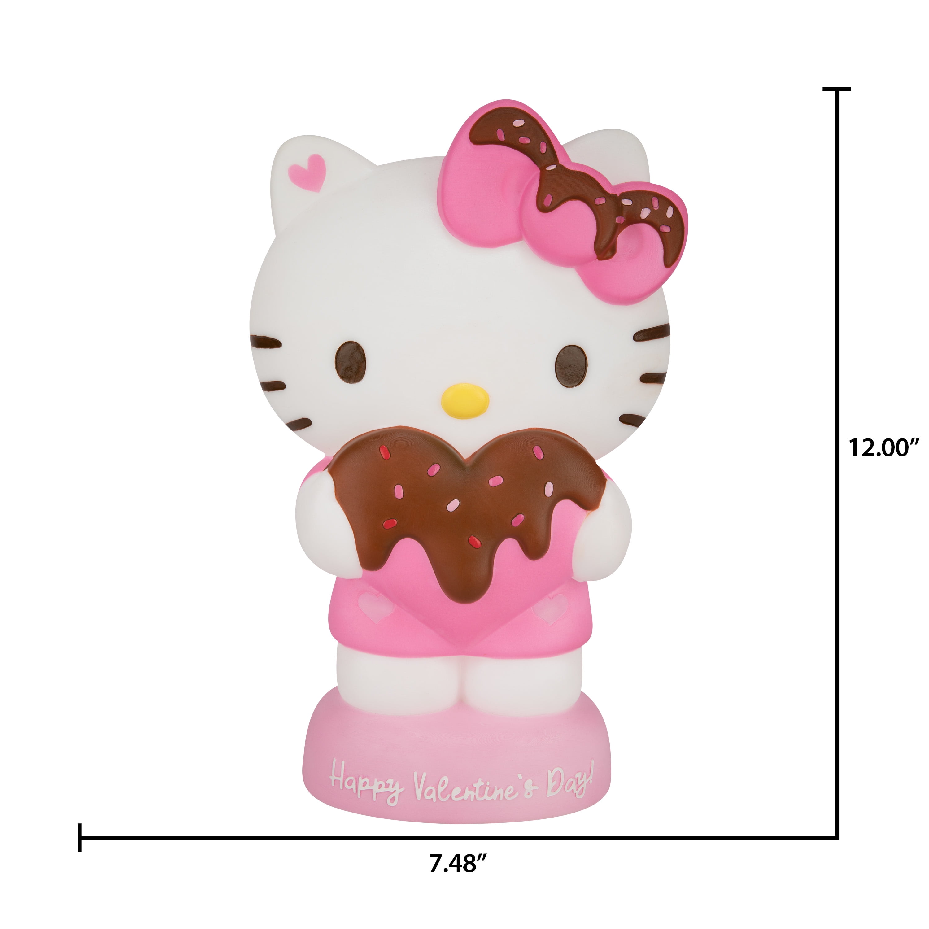 Valentine Lighted Blow Mold Outdoor Decor Hello Kitty Love Is