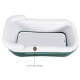thumbnail image 3 of Inflatable Bathtub Hot Water Bath Spa Adult Bath Tub W/ Electric Air Bump Green, 3 of 16