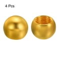 thumbnail image 3 of Uxcell 15mm Lamp Decoration for Lamp Harp Top Lampshade Holder M10 Lamp Finial Cap Knob Electrophoresis Gold 4 Pack, 3 of 5