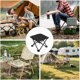 thumbnail image 5 of Silla Plegable De Acero Inoxidable Silla de camping plegable portátil para actividades al aire libre (negra, 1 unidad) JASKFLY, 5 of 8