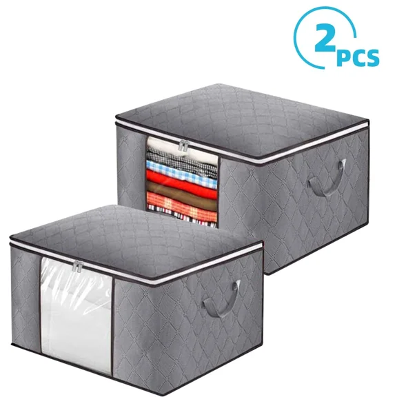 Clothes Storage Bag Large Capacity Organizer For Comforters Blanket Bedding Home