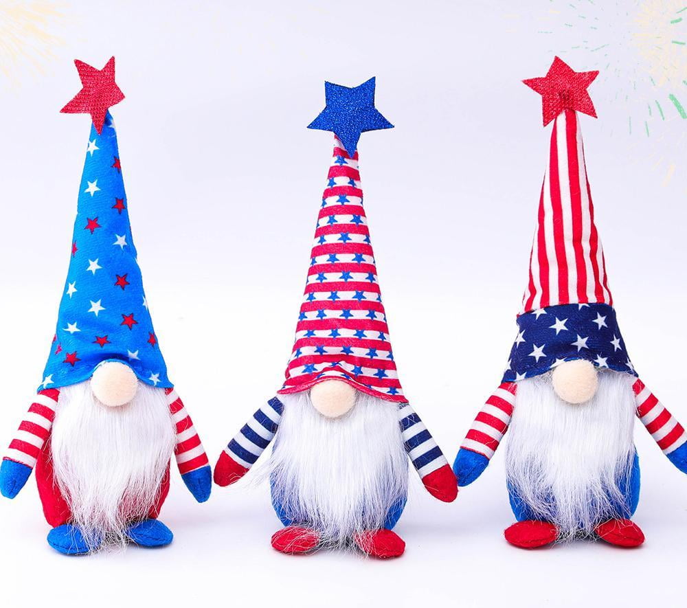 Christmas Santa Claus Plush Gnome Toy Xmas Decor Forester white beard faceless 