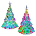 thumbnail image 2 of Colorful Christmas Tree Four-sided Diamond Luminous Decorative Ornaments, 2 of 2