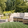 thumbnail image 3 of Safavieh Courtyard Amy Geometric Indoor/Outdoor Area Rug, Green/Beige, 4' x 5'7", 3 of 10
