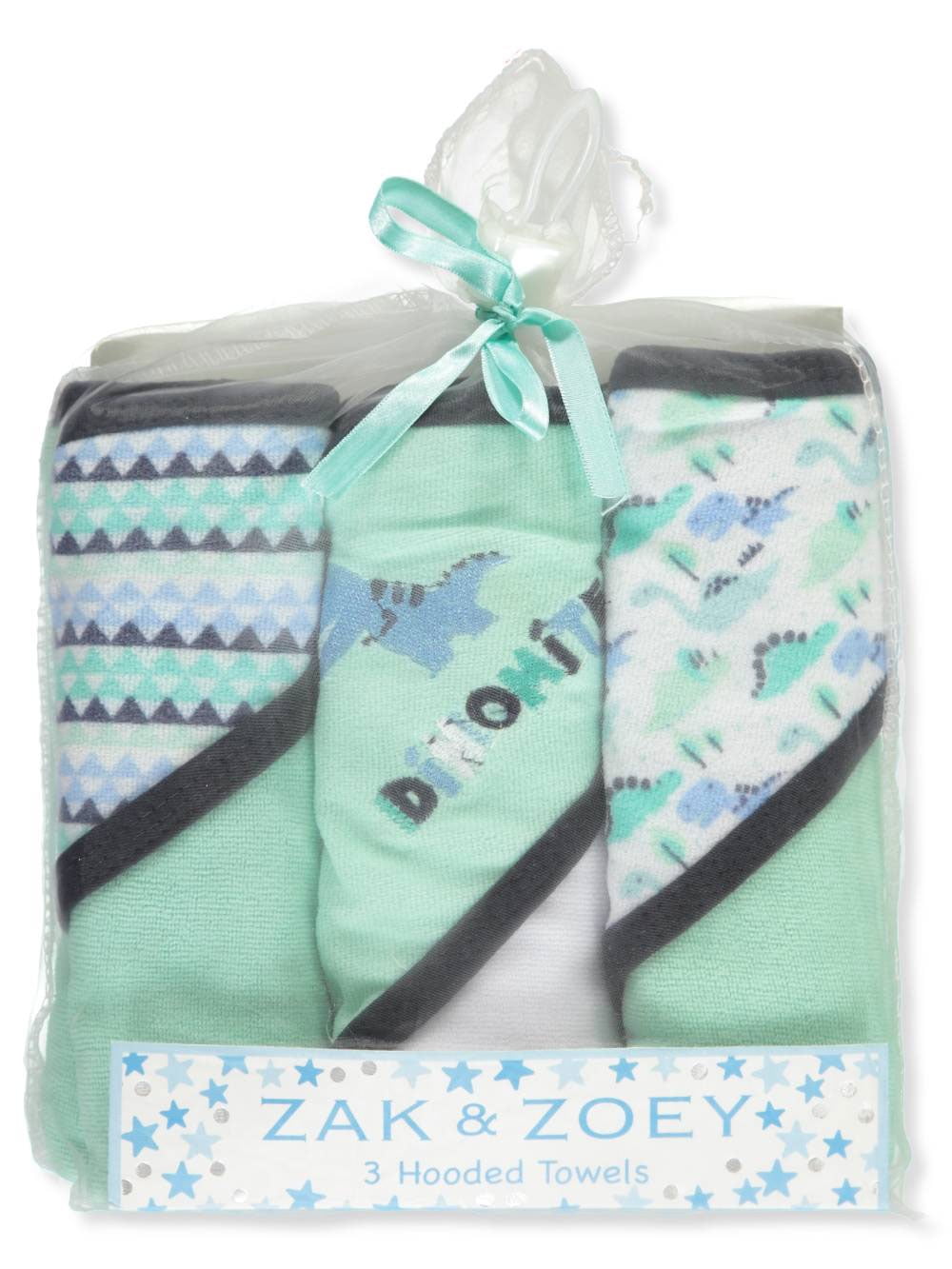 Zak & Zoey Baby Boys' 3Pack Hooded Towels
