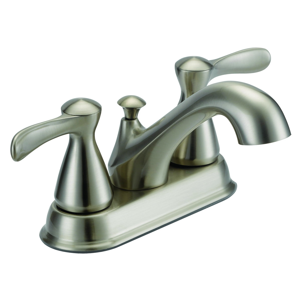 EZFLO 10691 TwoHandle Bathroom Faucet with PopUp, Brushed Nickel