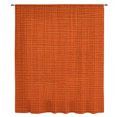 thumbnail image 2 of Burnt Orange Solid Color Sheer Curtains 63 Inches Long, Abstract Woven Texture Vintage Light Filering Curtains, Breathable Simi Curtain Privacy Drapes for Living Room Bedroom Window Treatment, 2 of 9