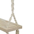 thumbnail image 4 of 21.75" Natural Rope Wooden Swing Chair, 4 of 5