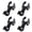 360 degrees, variant on 4 Pcs Crutch Holders 90/360 Degree Rotation Walking Holder Bicycles Holders Wheelchair Holder for Bicycles