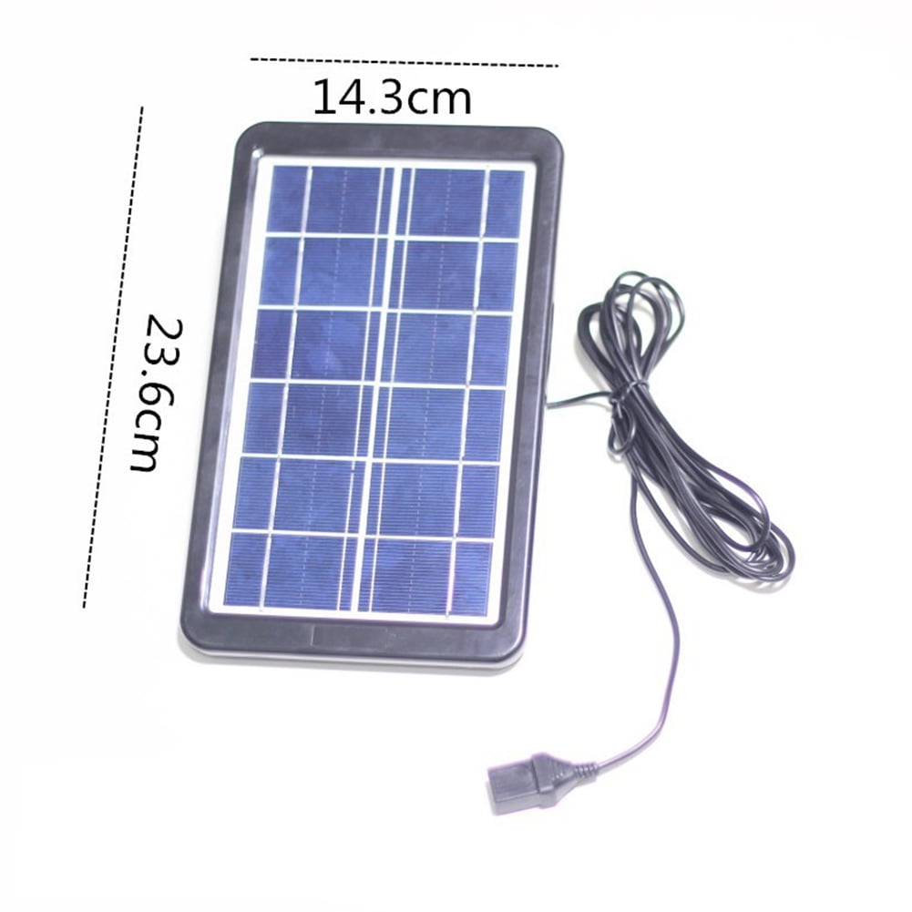 Yesfashion Solar Panel Water Pump Ceramic Water Tank USB Quiet