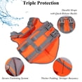 thumbnail image 4 of VIVAGLORY Dog Life Jacket Neoprene Vest for Swimming, Sports Style, Bright Orange, Medium, 4 of 6