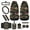 Mushroom, variant on Jeiento Highland Cow 12 Pack Car Accessories with Front Seat Cover Steering Wheel Cover Aztec Seatbelt Cover Armrest Mat Trash Can Mount Pocket Cup Holder Green Rearview Mirror Cover Keychain