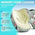 thumbnail image 5 of Premium Dog Pattern Memory Foam Seat Cushion Ergonomic Chair Pad for Office Chair, Car, Airplane & Bleachers Sciatica, Tailbone Hip & Back Pain Relief - Chair Cushion for Long Office Workers., 5 of 5