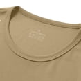thumbnail image 6 of Men's Solid Color Sleeveless Round Neck Casual Sports Top Muscle Tank Tee Elastic Breathable Fitness Workout Gym Training Streetwear | AESTIVO,Khaki L, 6 of 9