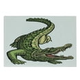 thumbnail image 1 of Crocodile Cutting Board, High Detailed Silhouette of an Alligator, Decorative Tempered Glass Cutting and Serving Board, in 3 Sizes, by Ambesonne, 1 of 2