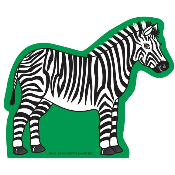 SHAPES ETC. Large Notepad - Zebra