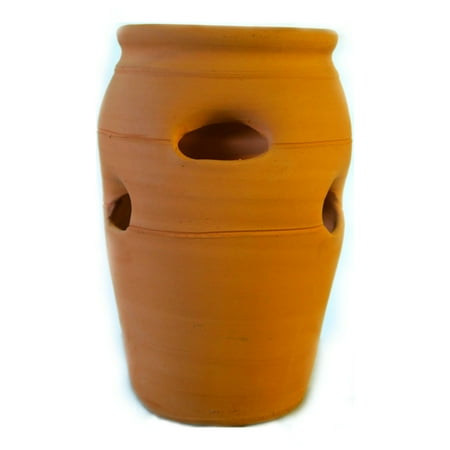 Terracotta Clay #2 Strawberry Pot Herb Jar (Best Plants For Strawberry Pot)