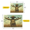 thumbnail image 5 of WOBOGO Scarecrow in A Rice Field with Sparrows Puzzle Challenge 1000 Piece Jigsaw Suitable for Game Night Finished Size 29.5 x 19.7in, 5 of 9