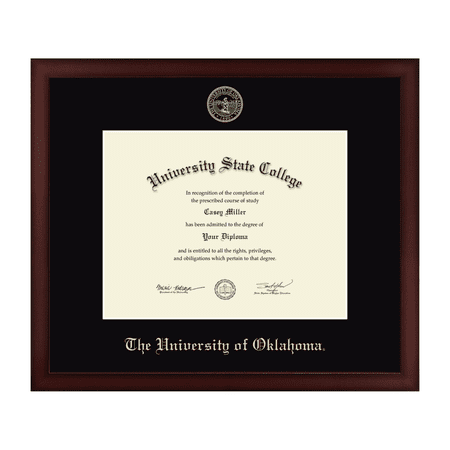 Framerly - OU Diploma Frame with Black Mat