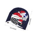 thumbnail image 3 of Ganfancp Europea y Americana Popular Fiesta de Navidad Moda Personalidad Tendencia Cálido y Frío a Prueba de Navidad Gorro de Punto con Luces Rebajas Flash Deals 1X Sombrero, 3 of 6