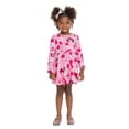 thumbnail image 5 of Disney Princess Toddler Girl Long Sleeve All Over Print Dress, Sizes 12M-5T, 5 of 7