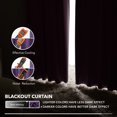 thumbnail image 5 of Deconovo Solid Back Tab and Rod Pocket Curtains Thermal Insulated Blackout Window Curtains for Living Room 52x84 inch Purple Grape 2 Panels, 5 of 6