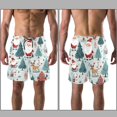 thumbnail image 3 of luoweisi Men's Beach Shorts Quick Dry Swim Trunks with Mesh Lining Merry Chrismas L, 3 of 5