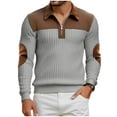 thumbnail image 4 of Kakii Men Quarter Zip Pullover Sweaters Lightweight Knit Dress Sweater for Work Casual, 4 of 8