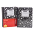 thumbnail image 2 of Composition Book, Medium/college Rule, Black Marble Cover, 9.75 X 7.5, 100 Sheets, 6/pack | Bundle of 2 Packs, 2 of 5