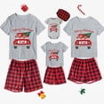 thumbnail image 1 of Pijamas familiares a juego de Navidad, diseño exclusivo de Are All Your Gnomies, conjunto de Pijamas cortos de Feliz Navidad, 1 of 3