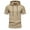 Khaki, variant on WREESH Men's Hooded Short Sleeve T-Shirt Casual Solid Fashion Pullover Workout Hoodie Khaki
