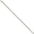 thumbnail image 2 of Sterling Silver 4.25mm Diamond-Cut Rope Chain (7 X 4.25) Made In Italy qdc090-7, 2 of 5