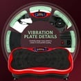 thumbnail image 3 of Sioweci Vibration Plate Exercise Machine for Lymphatic Drainage,Vibrating Platform for Whole Body Fitness, Audio, Home Gym Shake Plate with Resistance Bands, 3 of 11