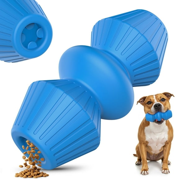 Jewyow Indestructible Rubber Chew Toy for Aggressive Chewers - Beef Flavored Dog Toys for Large Breeds
