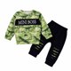 thumbnail image 1 of Sudadera Para Niños Pequeños Otoño Invierno Traje Para Niños Cuello Redondo Manga Larga Casual Manga Larga Dinosaurio Impreso Pantalones Traje Verde Odeerbi LM103-6781, 1 of 9
