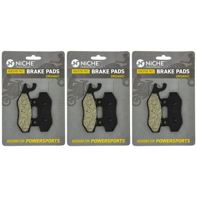 Niche Front Brake Pad Set for Rhino 660 Organic UTV 3 Pack 519-KPA2287D