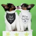 thumbnail image 4 of Dad Asked and Mom Said Yes Dog Bandana Wedding Dog Bandana Bridal Party Wedding Engagement Photo Prop Pet Scarf Accessories for Dog Lovers Owner Gift Pack of 2, 4 of 6
