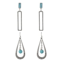 The Pioneer Woman - Women's Jewelry, Silver-tone Semi-Precious Drop Earring Set