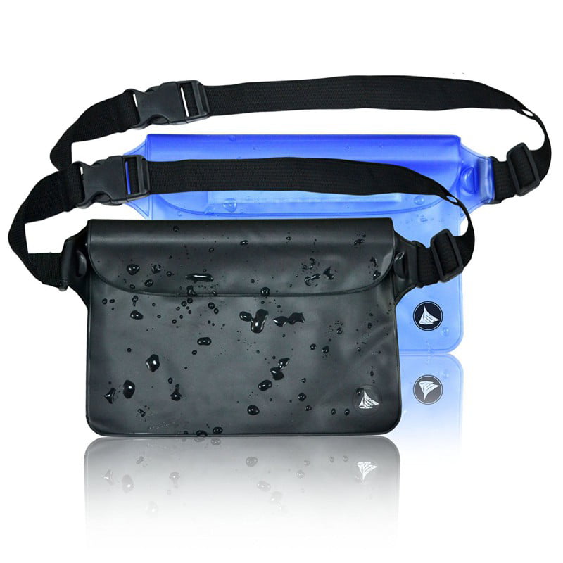 Pouch Bag Waterproof Case With Waist Strap For Beach Swimming Boating Kayak P1BE 