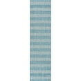 thumbnail image 2 of Well Woven Medusa Stria Modern Stripes Blue 2'7" x 9'10" Runner Indoor Outdoor Rug, 2 of 7