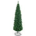 thumbnail image 1 of Patiojoy 5' Slim PVC Artificial Pencil Christmas Tree Home Holiday Decor Green, 1 of 9