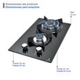 thumbnail image 3 of Tricombo Supra, campana de pared + parrilla de inducción magnética y parrilla de gas SUPRA Tricombo Lussari parrilla de gas + parrilla de inducción magnetica y campana de pared, 3 of 8