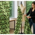 thumbnail image 5 of Soimoi Green Cotton Cambric Fabric Abstract Tie-Dye Print Sewing Fabric Yard 42 Inch Wide, 5 of 7