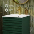 thumbnail image 3 of Cascade 18" Freestanding Bathroom Vanity in Green Oak with Sink Top, 3 of 12