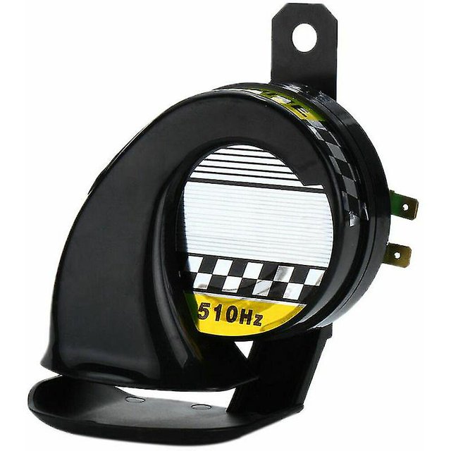 Universal Coche Motocicleta Moto Camión Barco 130db Eléctrico Ruidoso Caracol Aire Sirena Sirena Impermeable 12v Negro - El Negro - El Negro Otros Repuestos de Coche Pa